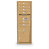 6 Door Standard 4C Mailbox with 1 Parcel Locker