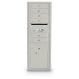 6 Door Standard 4C Mailbox with 1 Parcel Locker