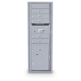 6 Door Standard 4C Mailbox with 1 Parcel Locker