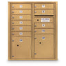 10 Door 4C Horizontal Mailbox - 2 Parcel Lockers - ADA Certified