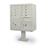 8 Door F-Spec Cluster Box Unit with Short Pedestal