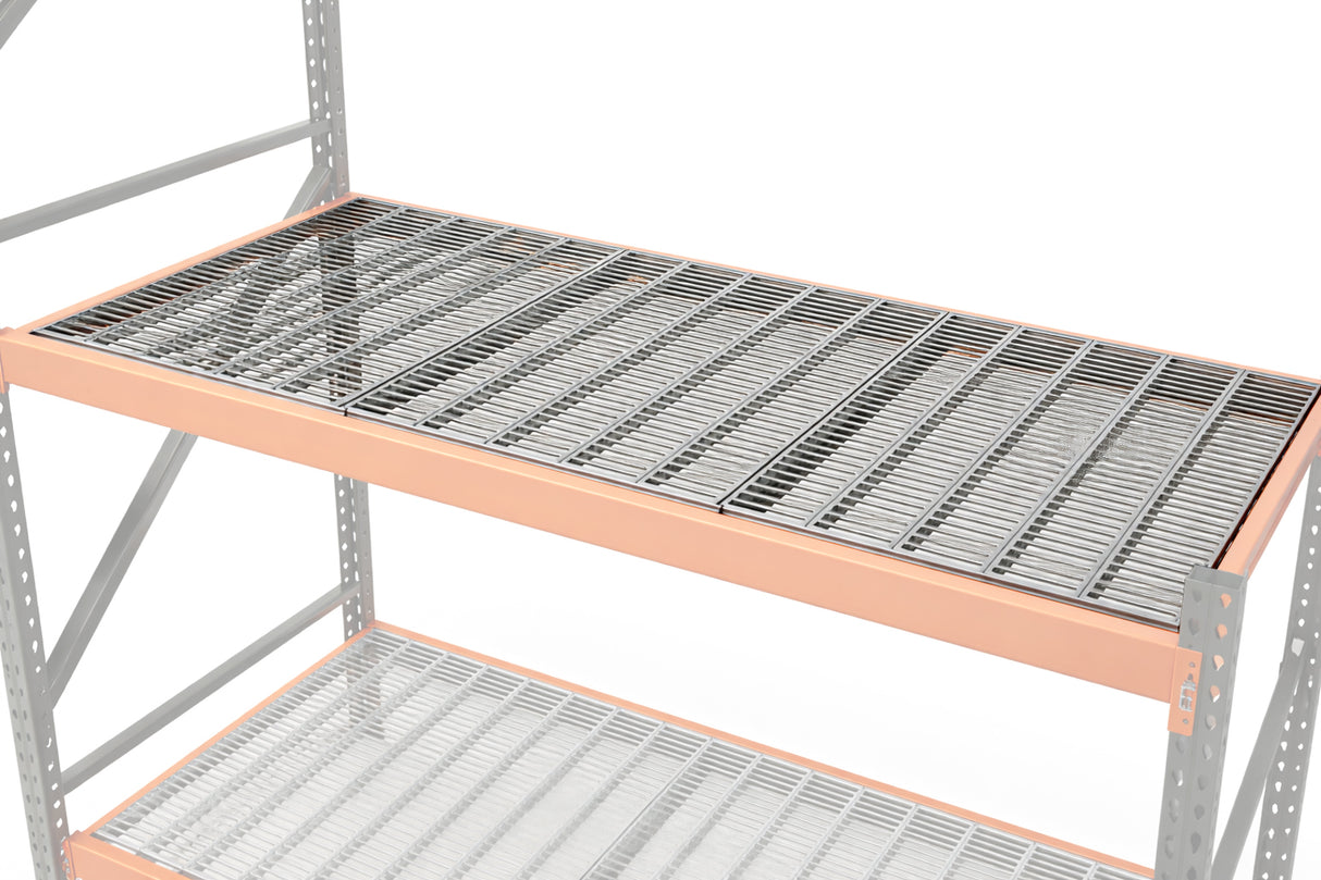 Punched Steel Pallet Rack Decking – 50% Open | NFPA 13 Compliant