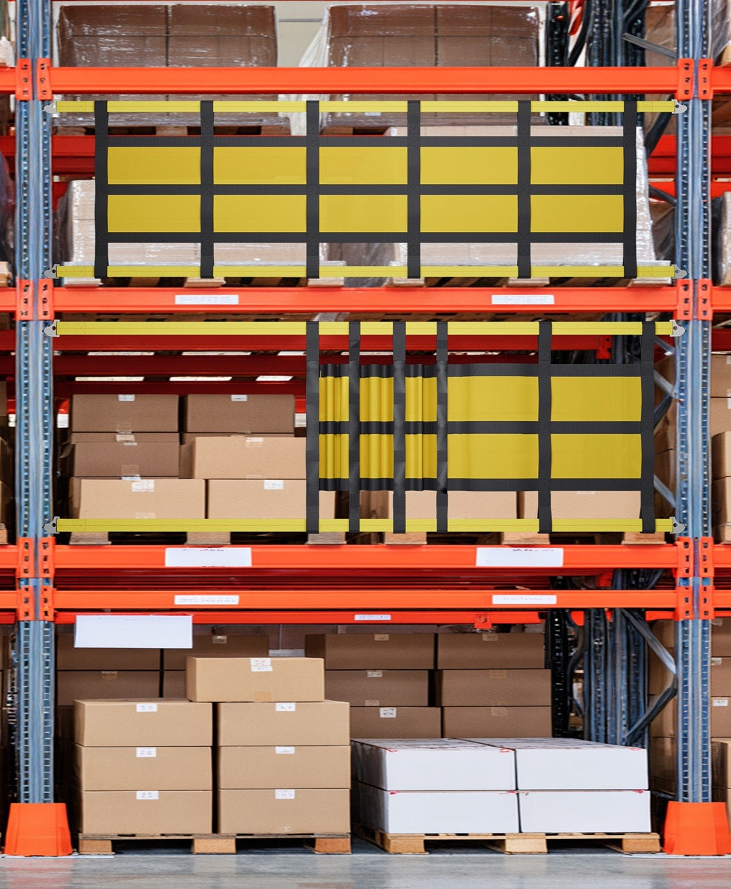 GlideGuard Sliding Rack Safety Mesh Net