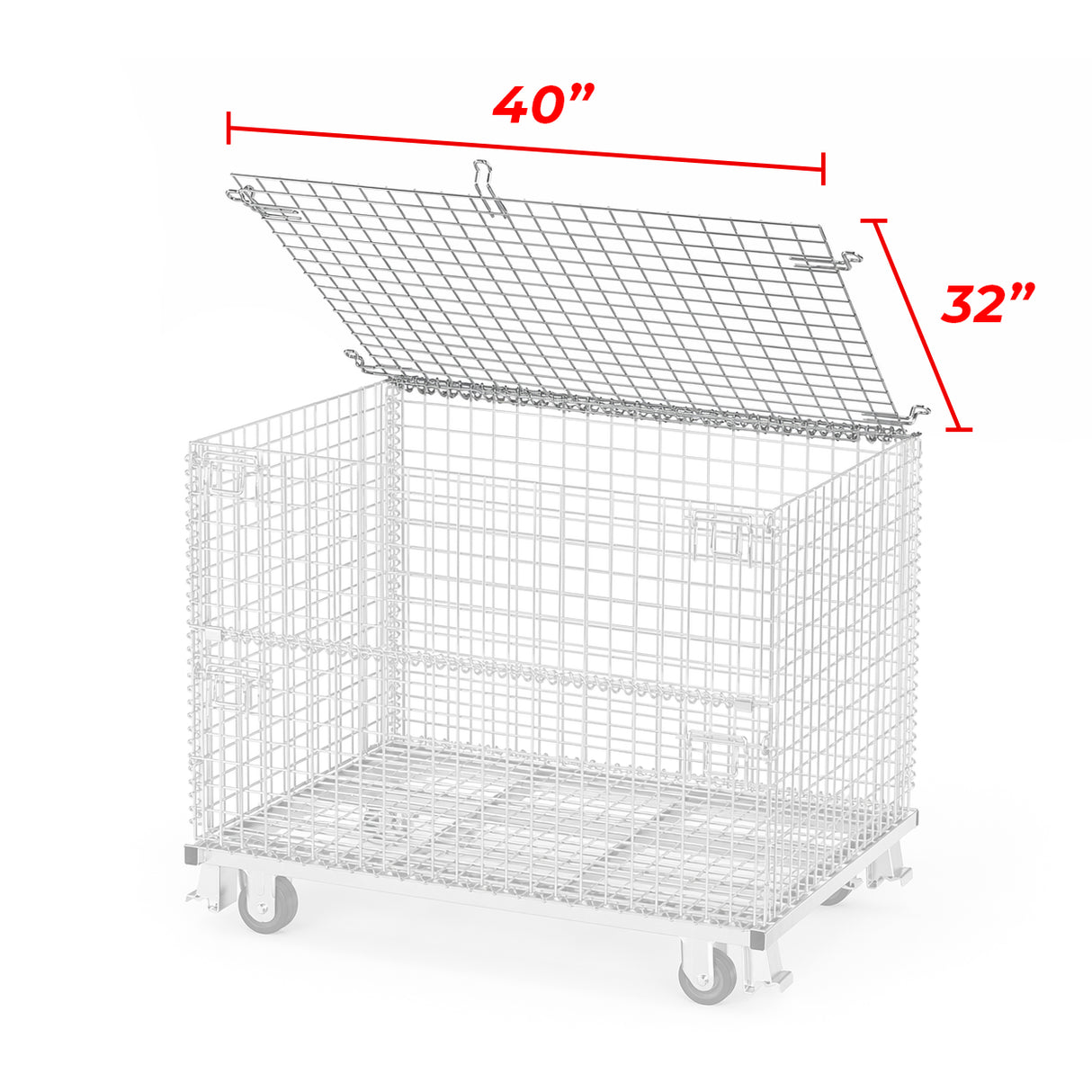 Wire Mesh Container Lids – Stackable Covers