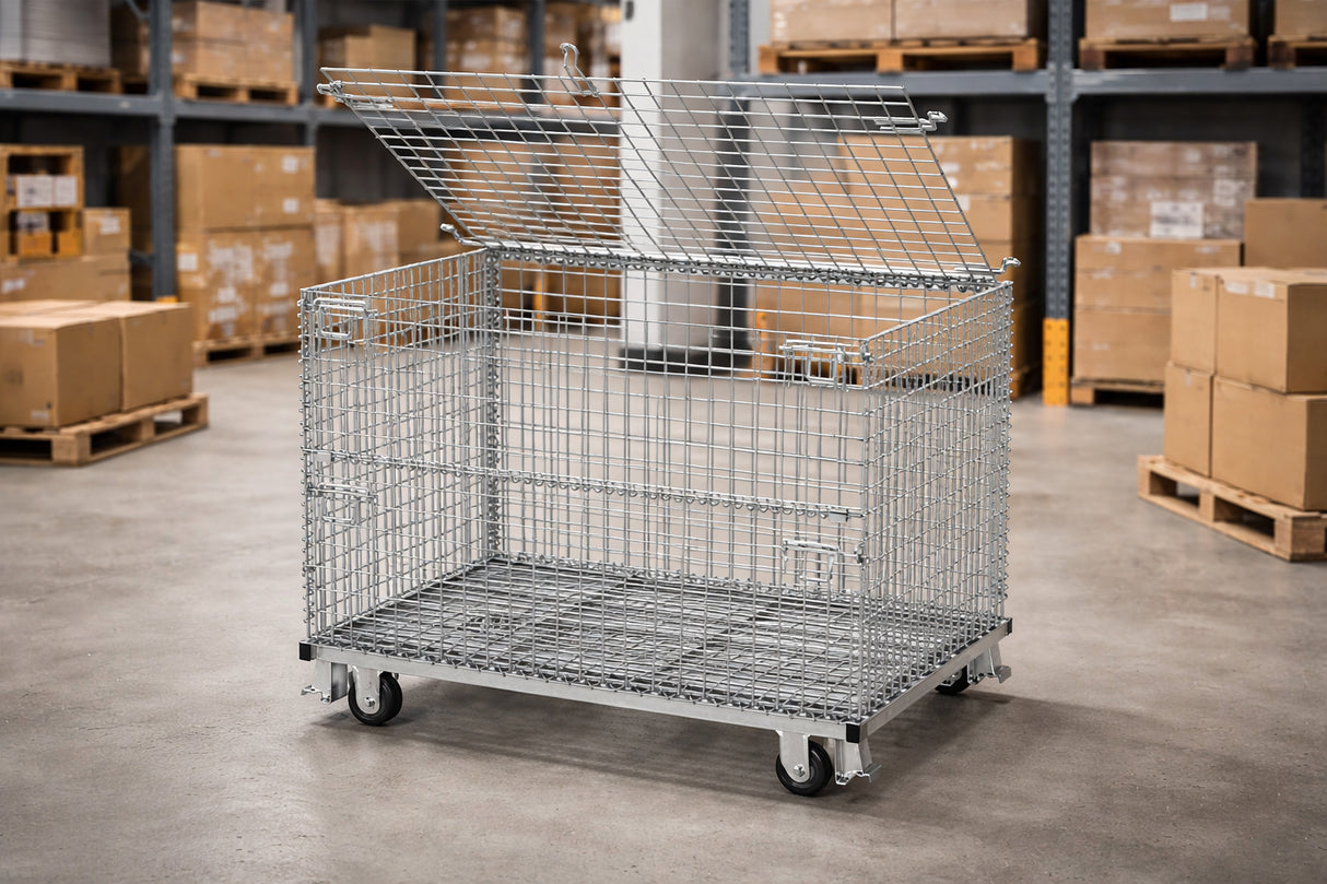 Wire Mesh Container Lids – Stackable Covers