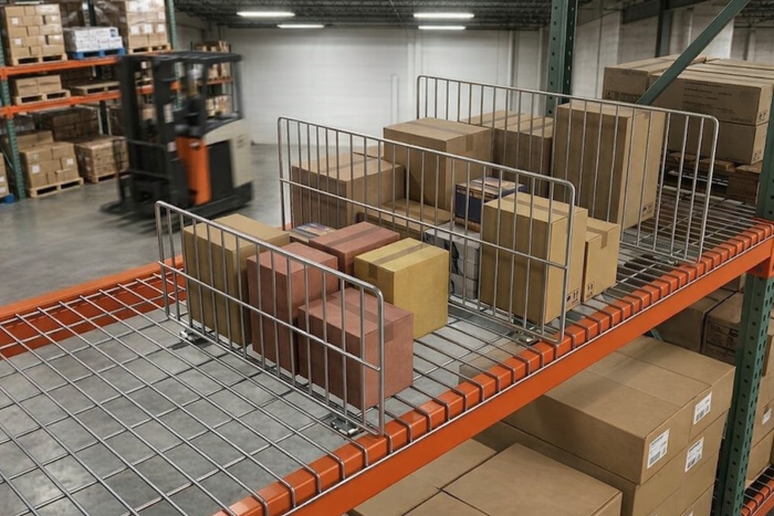 Pallet Rack Divider Boxes Wire Mesh Snap-In Dividers for Pallet Rack | No Tools Required – Dwixt