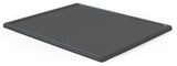 Black bulk container lid for 48 x 40 collapsible bulk containers, top side
