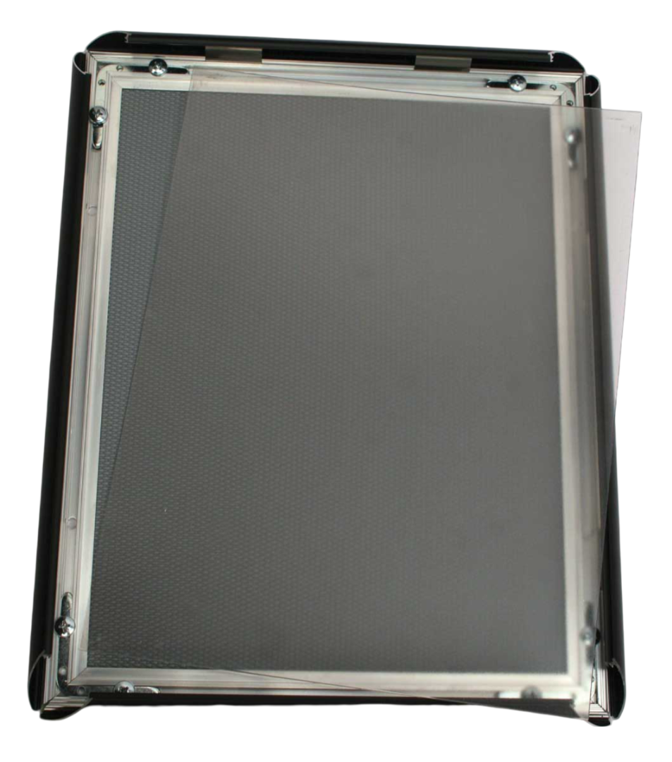 Snap Edge Frame Sign 8.5 in. x 11 in. to 24 in. x 36 in., Silver and Black