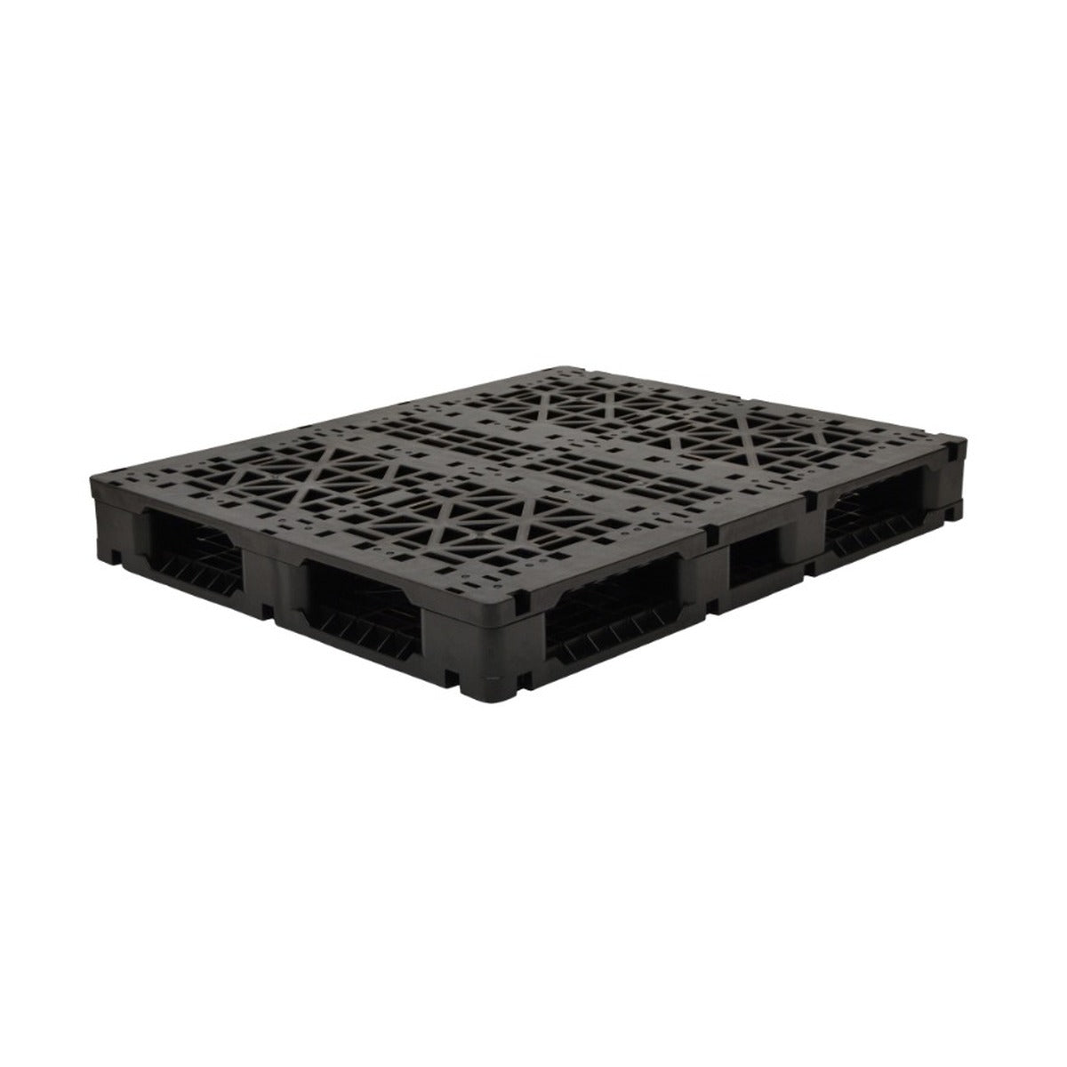 Full bottom deck of 48x40 dual deck plastic pallet