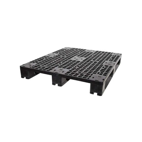 48x40 mid duty plastic pallet top deck, three-runner construction