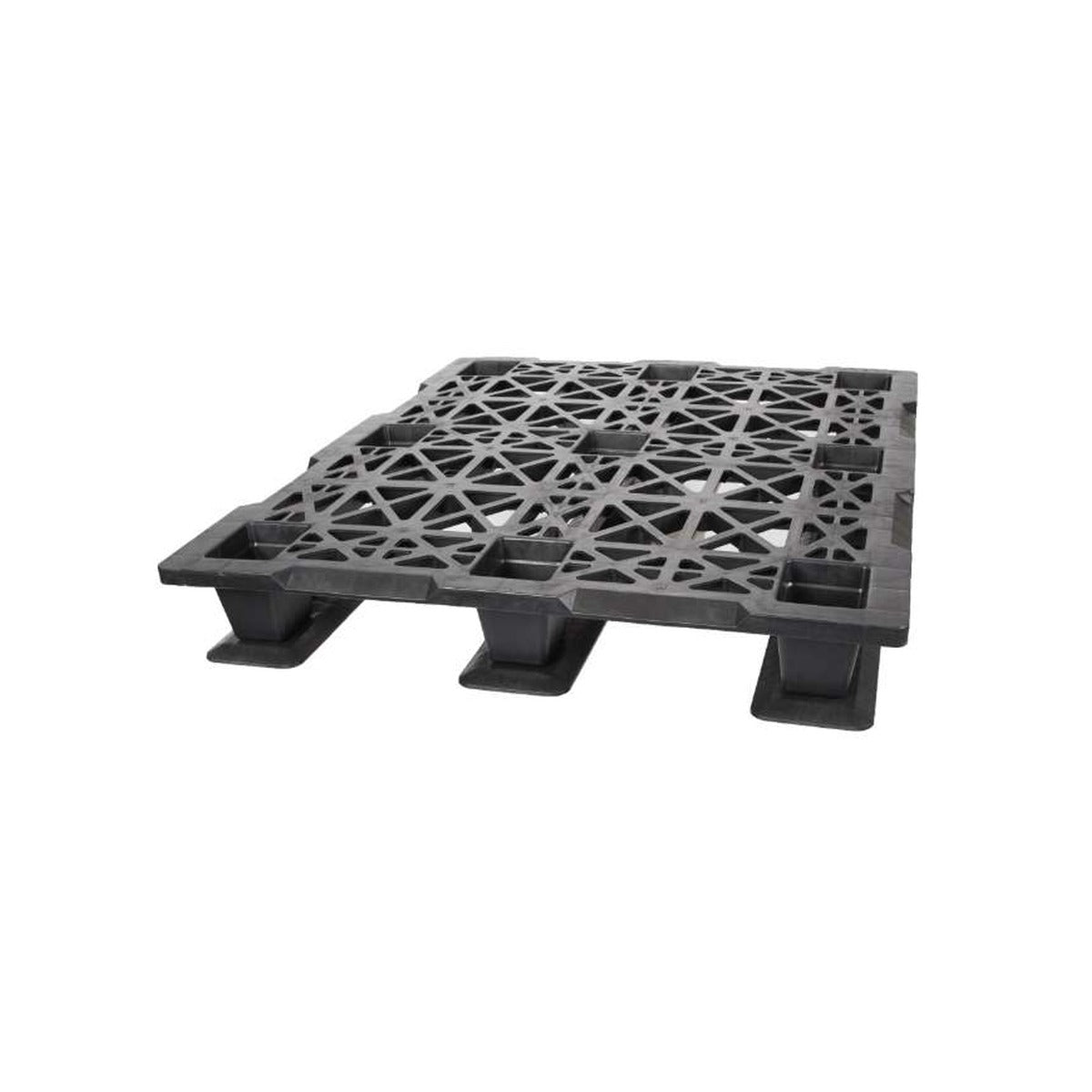 48x40 three-runner nestable plastic pallet, open top deck