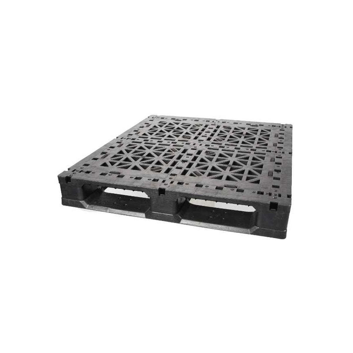 48x40 rackable plastic pallet top deck with reinforced ribbed surface