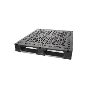 48x40 rackable plastic pallet top deck with reinforced ribbed surface