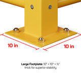 Industrial Guardrail Posts - Heavy Duty Steel Safety Barrier Posts