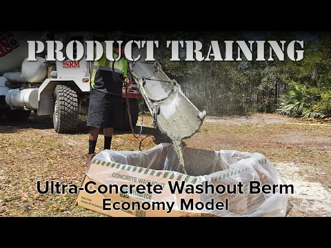 Ultra-Concrete Washout Berm - Economy Model