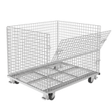Collapsible Wire Mesh Containers – Stackable Industrial Baskets