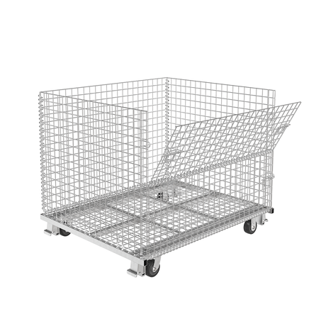 Collapsible Wire Mesh Containers – Stackable Industrial Baskets
