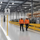 Industrial Safety Guard Rail System - Heavy Duty Warehouse Protection