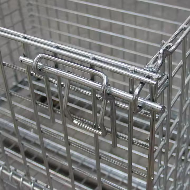 Collapsible Wire Mesh Containers – Stackable Industrial Baskets