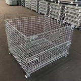 Collapsible Wire Mesh Containers – Stackable Industrial Baskets