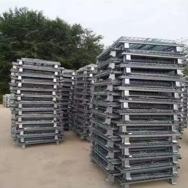 Collapsible Wire Mesh Containers – Stackable Industrial Baskets
