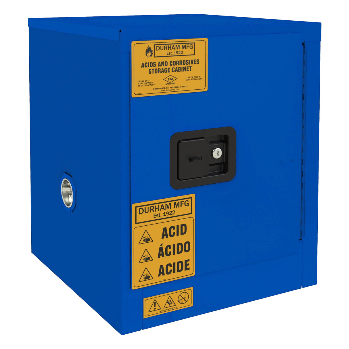 Durham FM Approved 4 Gallon Corrosive Storage with Manual Door Image 2