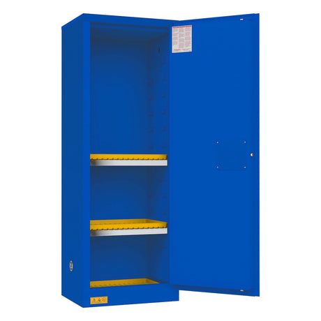 Durham FM Approved 22 Gallon Corrosive Storage Cabinet Manual Door Image 1
