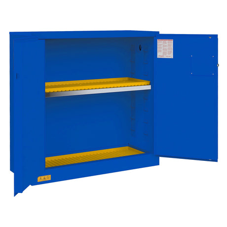Durham 30 Gallon Manual Corrosive Storage with 2 Doors 1 Shelf Image 1