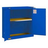 Durham 30 Gallon SelfClosing Corrosive Storage Cabinet Blue Image 1