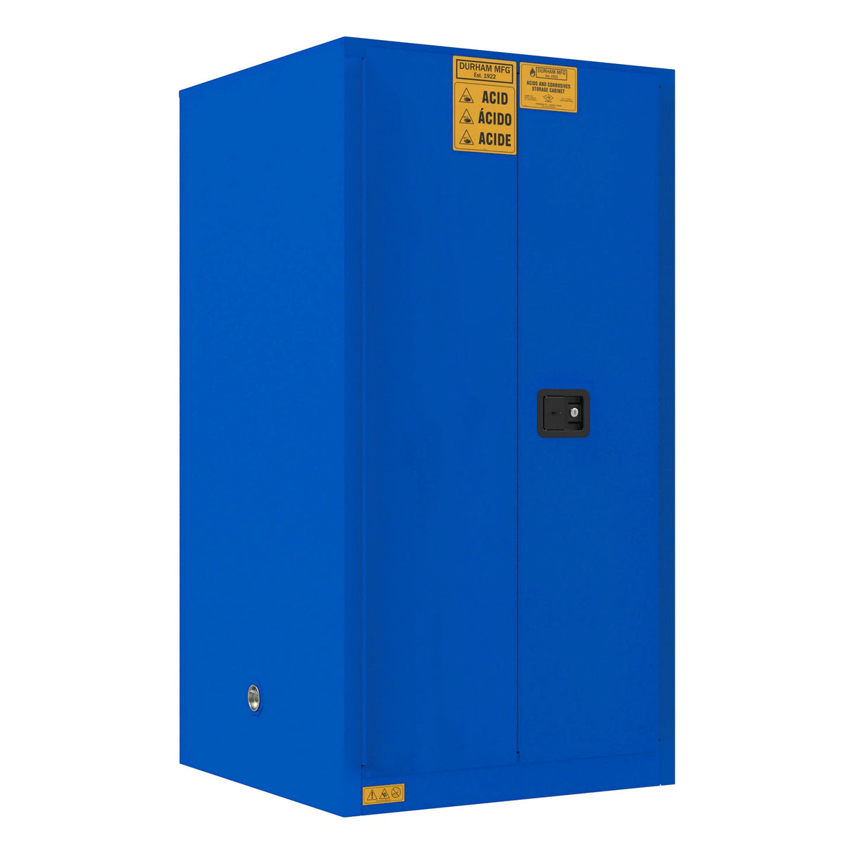 Durham FM Approved Corrosive Storage Cabinet 60 Gallon Manual Blue Image 2