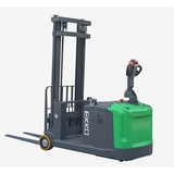 EKKO Lifts EK14130Li  45 Fork Lithium Walkie Stacker with 1083ft Lift  3300 lb Capacity Image 1