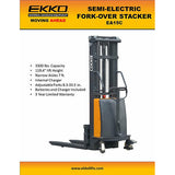 EKKO ForkOver 45 SemiElectric Stacker EA15C with 119 Lift  3300 lb Capacity Image 2