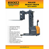 EKKO Lifts ER15 Walkie Reach Truck with 3300 lb Capacity 177 Height Side Shift Image 2