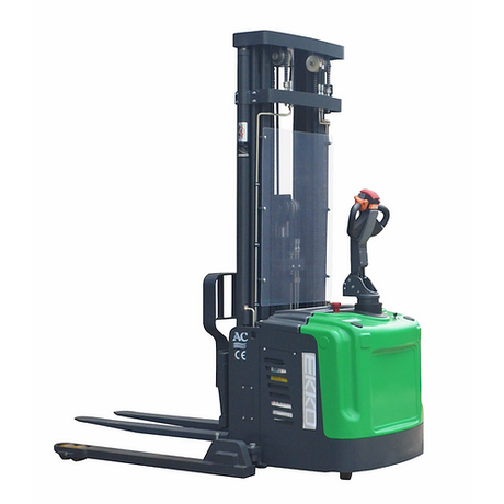 EKKO EB16EAS189Li 45 Tined Lithium Electric SideShift Straddle Stacker 4400 lb Capacity Image 1