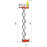 EKKO ES60E Scissor Aerial Work Platform with 19 Lift Height and 500lbs Capacity Image 3