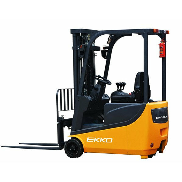 EKKO Lifts EK15A 3Wheel Electric Forklift 3300lb Capacity 177 Lift Height Image 1