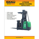 EKKO  42 Fork Electric Order Picker with 196 Lift and 2200lb Capacity  EOP70LI Image 3