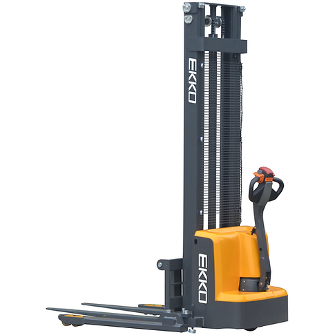 EKKO EB13E Electric Pallet Stacker 45 Forks 119 Lift 2800 lb Capacity Image 1