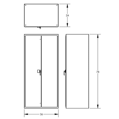 Valley Crafts Secure Electronic Locking Cabinets Industrial Grade Image 4