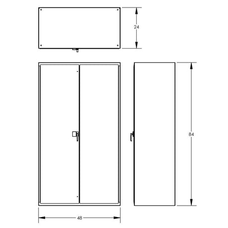 Valley Crafts Secure Electronic Locking Cabinets Industrial Grade Image 9