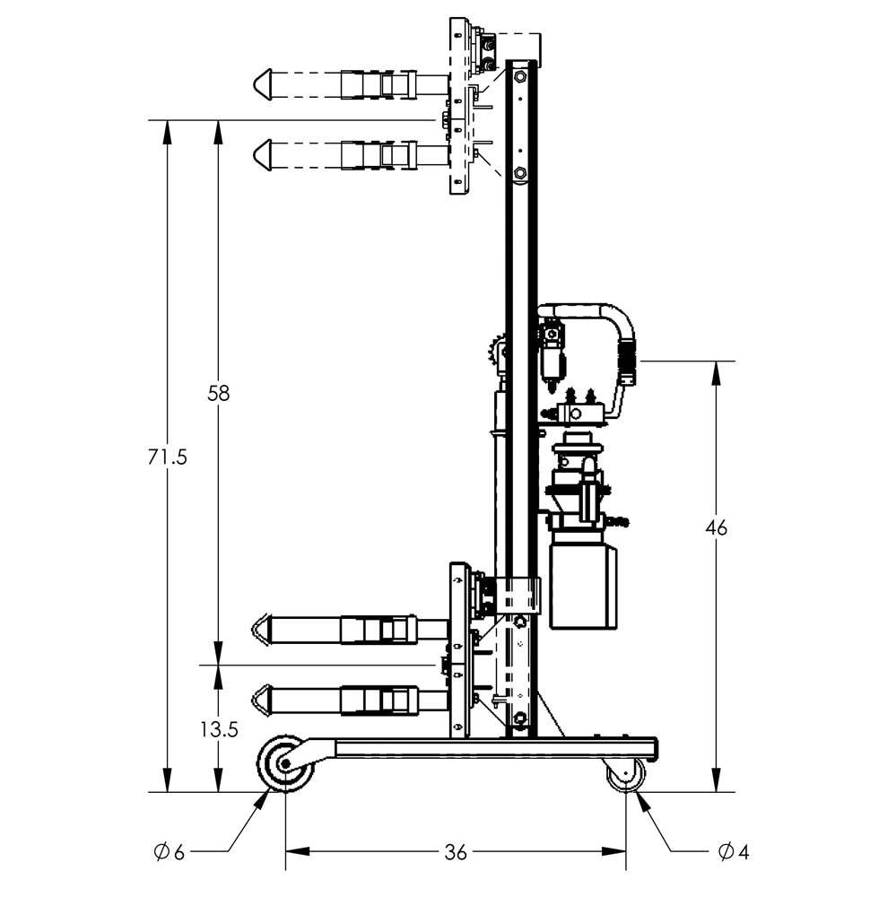 Valley Crafts Pneumatic SemiPowered Drum Lifts and Rotators Image 5