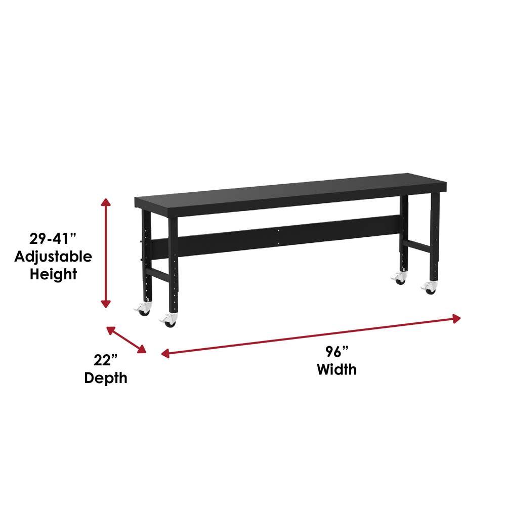 Valley Crafts Sturdy Mobile  UserFriendly Adjustable Height Work Tables Image 5