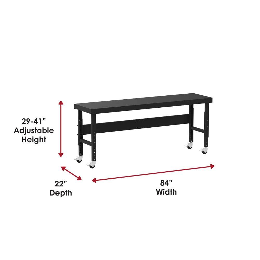 Valley Crafts Sturdy Mobile  UserFriendly Adjustable Height Work Tables Image 10