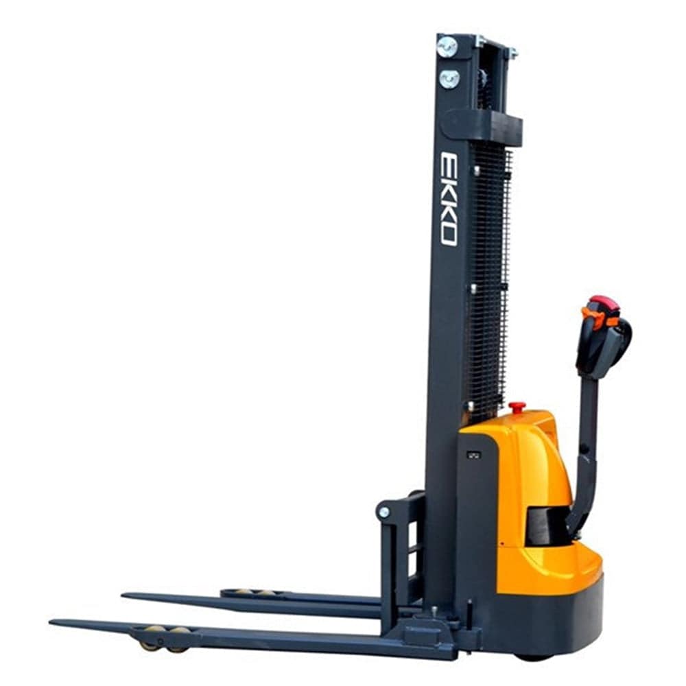 EKKO Lifts EB12E Electric Straddle Stacker 2,640 lbs Capacity - 119" and 138" Height Image 2