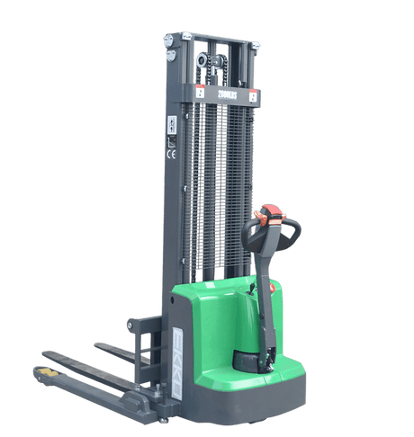 Ekko Lifts EB13ELI HighPerformance Lithium Electric Straddle Stacker 2800lb Image 1