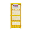 Durham Horizontal Gas Cylinder Cabinet 8 Cylinder Capacity Yellow Image 1