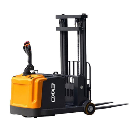 Ekko Lifts EK14 Walkie Stacker with 118 Lift and 3300 lbs Load Capacity Image 1