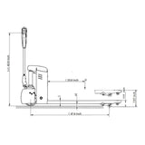 EKKO Lifts EPJLI LithiumIon Pallet Jack 33004400 lbs Load Capacity Image 2