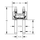 Valley Craft Extended Forks 4Wheel UltraHeavy Duty Pallet Truck Image 3