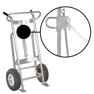 Valley Craft UltraDurable Aluminum Drum Hand Truck with Cable Hoop Chime Hook Image 3